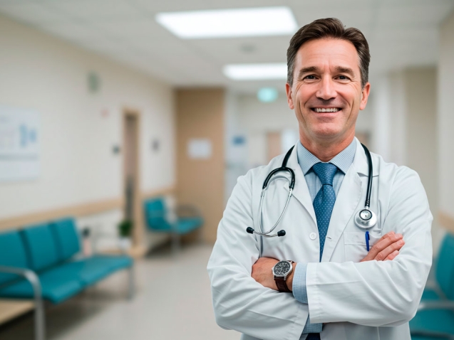 medico-confiante-no-hospital-PJ-Medico-Renove